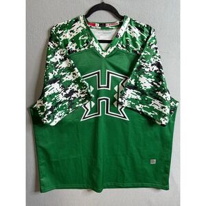 University of Hawaii Football Jersey Men's Large‎ Green Camo